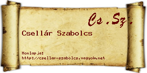 Csellár Szabolcs névjegykártya